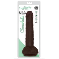 Easy Riders 8" Slim Bioskin Dong With Balls Chocolate