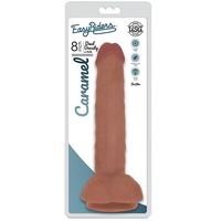 Easy Riders 8" Slim Bioskin Dong With Balls Caramel