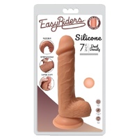 Easy Riders 7" Dual Density Silicone Dildo With Balls Easy Riders 7" Dual Density Silicone Dildo With Balls