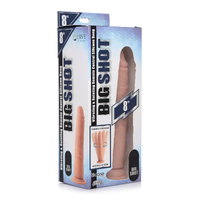 8" Rotating Vibrating Silicone Cock