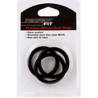 Silicone XL Cock Rings x3