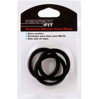 Silicone Large Cock Rings x3