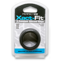 Xact Fit Silicone S M Cock Rings X3