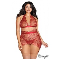 Bra Garterskirt & G-String 1XL