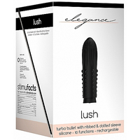 Elegance Turbo Rechargeable Bullet Lush Black
