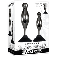 Joy Sticks Metal Butt Plugs x2