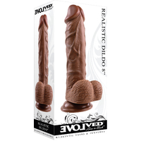 8" Realistic Cock + Balls