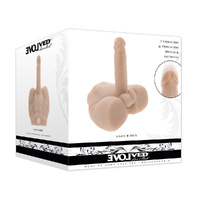 Evolved Easy Rider Light Flesh Usb Rechargeable Male Torso With Vibrating 17.8cm Penis