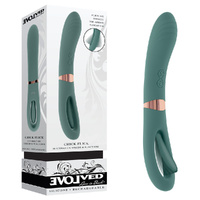 Evolved Chick Flick Olive  24cm Usb Rechargeable Vibrator With Flicking Tip