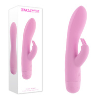 Evolved CUSHY BUNNY Pink 19.1 cm USB Rechargeable Rabbit Vibrator