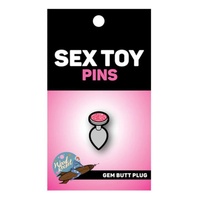Gem Butt Plug Enamel Pin