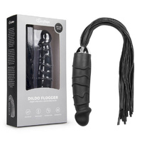 EasyToys Dildo Flogger Black 14 cm (5.5'') Dong with Flogger Tail