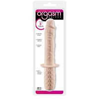 5" Orgasm Driver Flesh  Dong with Handle