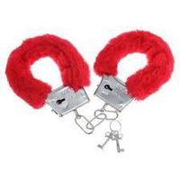 Red Fluffy Handcuffs