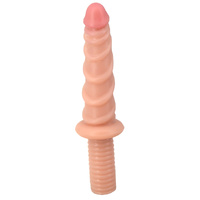 11" Ribbed Dildo + Handle