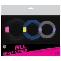 Premium Coloured Cock Rings x3