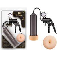 Lust Pumper 8" Pump W/ Gauge (Ass) (Black)