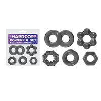 Hardcore Powerful Set Cock Rings Set Of 5 Smoke Cock Rings Set Of 5