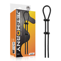 Jet Horny  Adjustable Cock & Ball Lasso Ring
