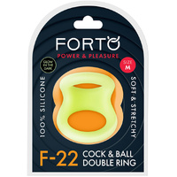 Medium Glowing F 22 Cock & Ball Ring