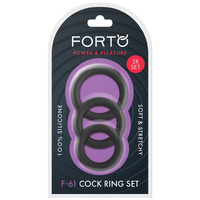 F 61 Silicone Cock Ring Set X3