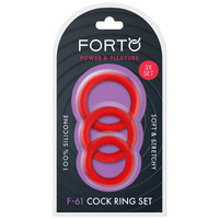 F 61 Silicone Cock Rings X3