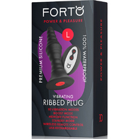 Vibrating Ribbed Plug Large