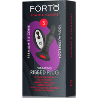 Vibrating Ribbed Plug Small