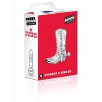 53Mm Studded + Ribbed Condoms X6