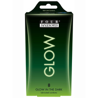 53Mm Glowing Condoms X8 53Mm Glowing Condoms X8