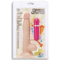 8" Vibrating Cock + Suction Cup