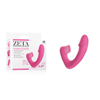 Zeta Duo Motor Wearable Vibrator Pink 11.4 cm USB Rechargeable Vibrator with Flicking Clitoral Stimulator Zeta Duo Motor Wearable Vibrator Pink 11.4 cm USB Rechargeable Vibrator with Flicking Clitoral Stimulator
