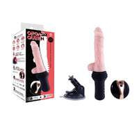 Orgasm Queen Thrusting Dildo Flesh Usb Rechargeable Vibrating Heating & Thrusting Dildo Machine With Remote Control