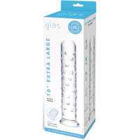 10" Extra Large Glass Dildo 10" Extra Large Glass Dildo