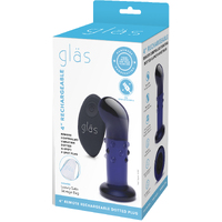 4" Rechargeable Remote Controlled Vibrating Dotted G Spot/P Spot Plug