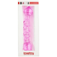 7" Textured Glass Dildo