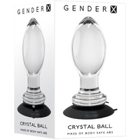 Crystal Ball Glass Butt Plug
