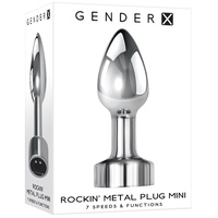 3" Vibrating Metal Butt Plug