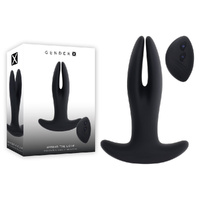 Gender X SPREAD THE LOVE Black USB Rechargeable Stretching Anal Plug with Wireless Remote