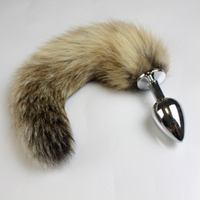 Small Metal Fox Tail Plug