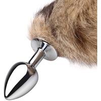 Medium Metal Fox Tail Plug