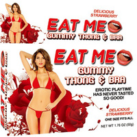 Eat Me - Gummy Thong &amp; Bra - Strawberry