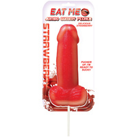 Jumbo Gummy Cock Pop - Strawberry