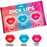 Dick Lips Gummy Cock Rings (3 Pack)