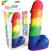 Rainbow Pecker Party Candle