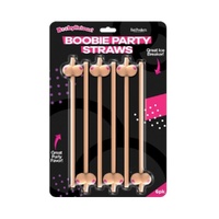 Boobie Straws (Flesh Color) 6Pk.
