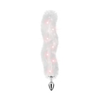 Foxy Tail Light Up Faux Fur Butt Plug With Multicolored Light Pattern