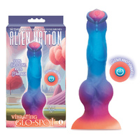 Alien Nation Glo Spot Glow In Dark Coloured 21.6cm Usb Rechargeable Vibrating Fantasy Dong