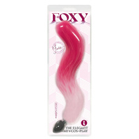 Foxy Fox Tail Silicone Butt Plug  Gradient 46cm Tail