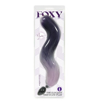 Foxy Fox Tail Silicone Butt Plug  Gradient 46cm Tail